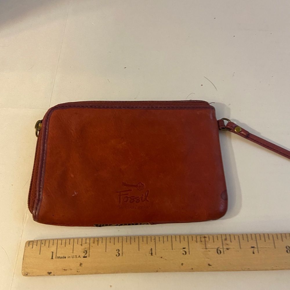 Fossil Wristlet Wallet Red - image 3